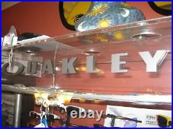 Ultra rare OAKLEY SPINE style X-metal Aluminum DISPLAY CASE (dual lighting)