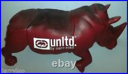 Unltd. By MARC ECKO RED RHINO STORE DISPLAY STATUE (HAS COSMETIC WEAR) RARE! WOW