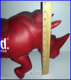 Unltd. By MARC ECKO RED RHINO STORE DISPLAY STATUE (HAS COSMETIC WEAR) RARE! WOW