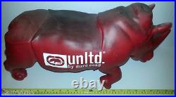 Unltd. By MARC ECKO RED RHINO STORE DISPLAY STATUE (HAS COSMETIC WEAR) RARE! WOW Unltd. By MARC ECKO RED RHINO STORE DISPLAY STATUE (HAS COSMETIC WEAR) RARE! WOW