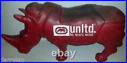 Unltd. By MARC ECKO RED RHINO STORE DISPLAY STATUE (HAS COSMETIC WEAR) RARE! WOW