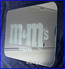 VERY RARE M&M GLASS Store Display advertisement Piece Large Free Shipping