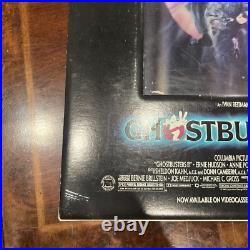 VINTAGE Ghostbusters 2 VHS Laserdisc Lenticular Store Display VERY RARE! Damaged