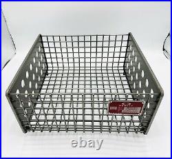 VINTAGE OAKLEY X METAL WIRE BASKET 11x10x6 LARGE DISPLAY CASE AUTHENTIC RARE