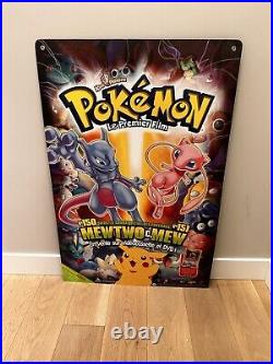 VINTAGE Pokemon The First Movie Video DVD Release-Store Display Extremely Rare