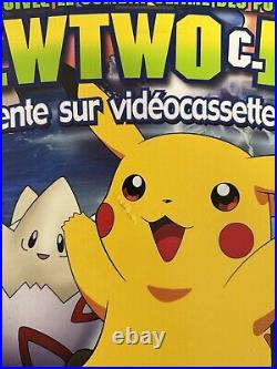 VINTAGE Pokemon The First Movie Video DVD Release-Store Display Extremely Rare