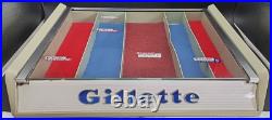 VINTAGE RARE 1956 Gillette countertop store display case with price labels