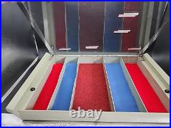 VINTAGE RARE 1956 Gillette countertop store display case with price labels