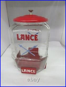 VINTAGE STORE ADVERTISING LANCE CRACKERS WithSTAND COUNTER BIN DISPLAY RARE M-302