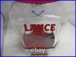 VINTAGE STORE ADVERTISING LANCE CRACKERS WithSTAND COUNTER BIN DISPLAY RARE M-302