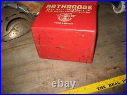 VINTAGE VERY RARE 1940s 50s BATTERY CASE STORE DISPLAY SIGN KATHANODE BATTERIES