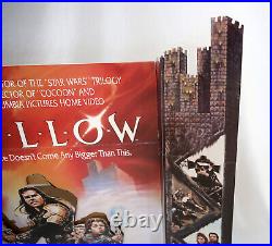 VINTAGE Willow Lucasfilm 1988 Video Store VHS 3D Display Standee Promo RARE