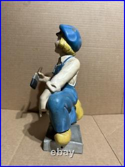 VTG 1950's RARE Dutch Boy Paints store display Topper Chalk Ware Painted statue
