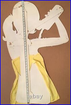 VTG 1960s RARE JEAN NATE DRUGSTORE ADVERTISING DISPLAY BLONDE GIRL SHOWERING