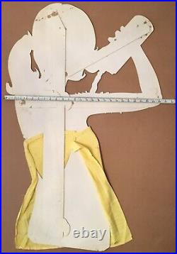 VTG 1960s RARE JEAN NATE DRUGSTORE ADVERTISING DISPLAY BLONDE GIRL SHOWERING