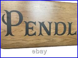 VTG 36 Pendleton Woolen Mills Wood Store Display Sign Advertisement Rare 70s
