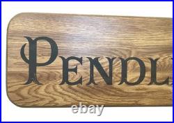 VTG 36 Pendleton Woolen Mills Wood Store Display Sign Advertisement Rare 70s