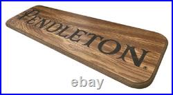 VTG 36 Pendleton Woolen Mills Wood Store Display Sign Advertisement Rare 70s