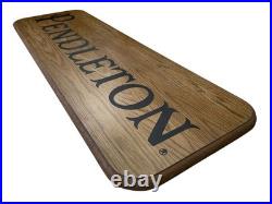 VTG 36 Pendleton Woolen Mills Wood Store Display Sign Advertisement Rare 70s