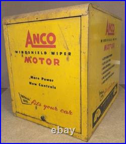 VTG ANCO Windshield Wiper Motor Metal Store Display USA Rare Design 17x22x20
