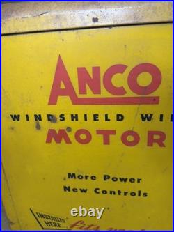 VTG ANCO Windshield Wiper Motor Metal Store Display USA Rare Design 17x22x20