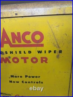 VTG ANCO Windshield Wiper Motor Metal Store Display USA Rare Design 17x22x20