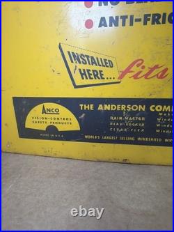 VTG ANCO Windshield Wiper Motor Metal Store Display USA Rare Design 17x22x20