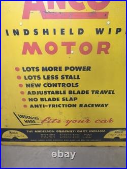 VTG ANCO Windshield Wiper Motor Metal Store Display USA Rare Design 17x22x20