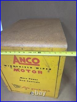 VTG ANCO Windshield Wiper Motor Metal Store Display USA Rare Design 17x22x20