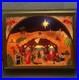VTG HTF Rare 1955 Antique Noma Lites Vinyllite Store Display Nativity Scene