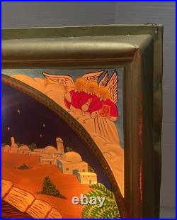 VTG HTF Rare 1955 Antique Noma Lites Vinyllite Store Display Nativity Scene