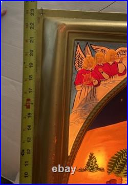 VTG HTF Rare 1955 Antique Noma Lites Vinyllite Store Display Nativity Scene