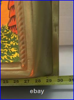 VTG HTF Rare 1955 Antique Noma Lites Vinyllite Store Display Nativity Scene