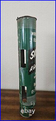 VTG Old Skoal Store Display ChewithDip Tobacco Dispenser Sign Tin Rack. Rare Find