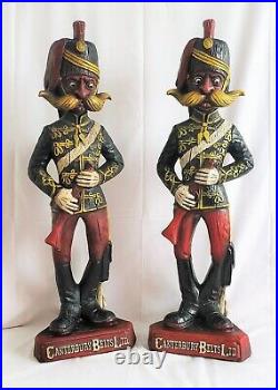 VTG Rare Pair Canterbury Belts Advertising Store Display Statues