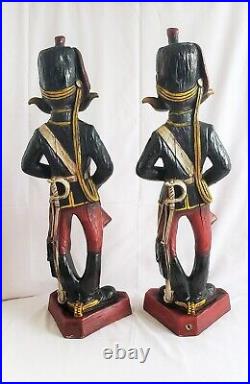 VTG Rare Pair Canterbury Belts Advertising Store Display Statues