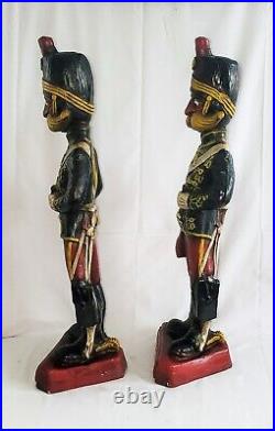 VTG Rare Pair Canterbury Belts Advertising Store Display Statues