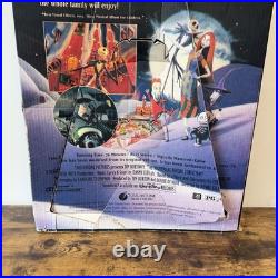 VTG Store Display Standee Nightmare Before Christmas VHS Release 37x 20 RARE