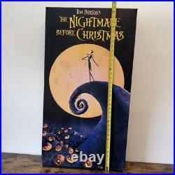 VTG Store Display Standee Nightmare Before Christmas VHS Release 37x 20 RARE VTG Store Display Standee Nightmare Before Christmas VHS Release 37x 20 RARE