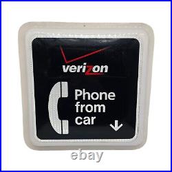 Verizon Phone From Car Telephone Hanging Wall Sign Store Display Rare 22.5x22.5