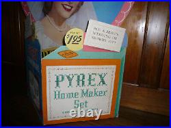Very Rare 1940's Original Pyrexcardboard Standing Store Display Wi/original Box