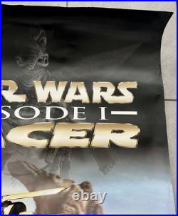 Very Rare 1999 Star Wars Episode 1 Nintendo STORE DISPLAY Lucas poster 48x37