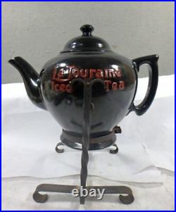 Very Rare Antique Advertising La Touraine Iced Tea Store Display Dispenser
