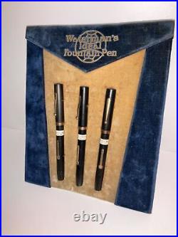 Very Rare Antique Original Waterman Store Display With 3 Dummy Pens