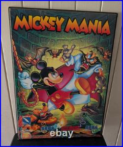 Very Rare Mickey Mania Store Display Promotional Poster 4 Sega / Super Nintendo