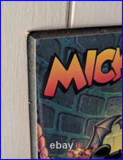 Very Rare Mickey Mania Store Display Promotional Poster 4 Sega / Super Nintendo