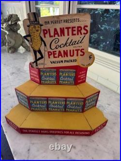 Very Rare Planters Mr Peanut Cardboard Store Display