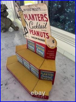Very Rare Planters Mr Peanut Cardboard Store Display