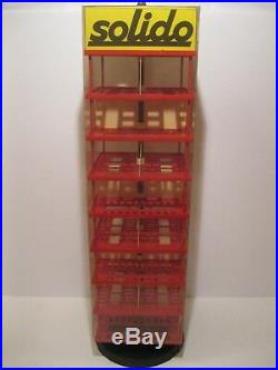 Very Rare Solido Rotating Counter Store Display Case