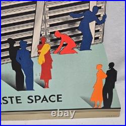 Very Rare Vintage 1929 Eveready Battery Store Display 18 1/2 x 36 1/4